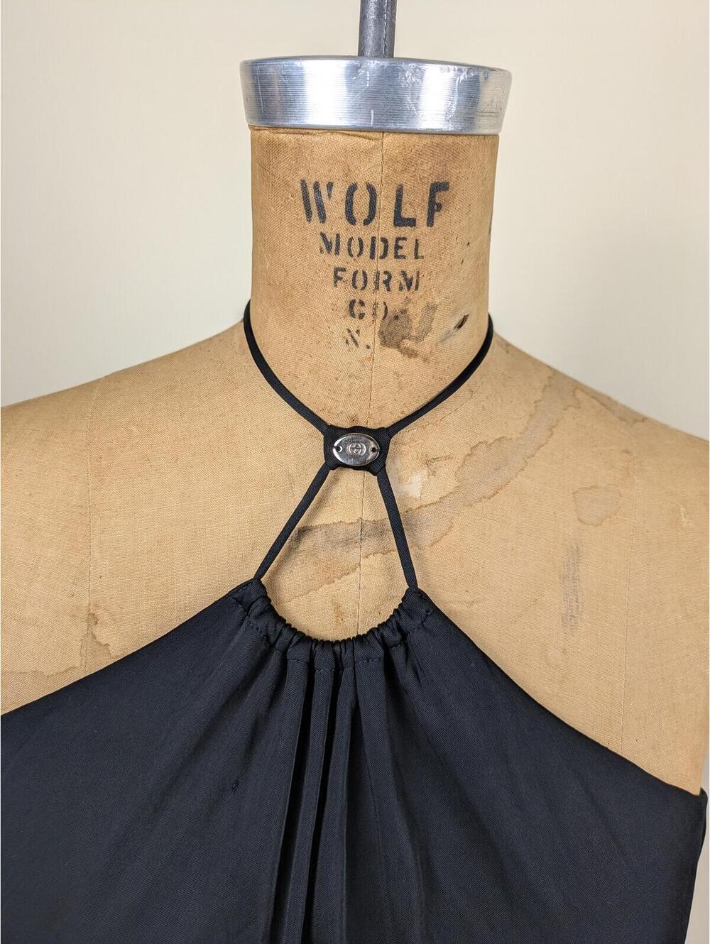 2007 Gucci Frida Giannini black halter neck top - Picture 2 of 6